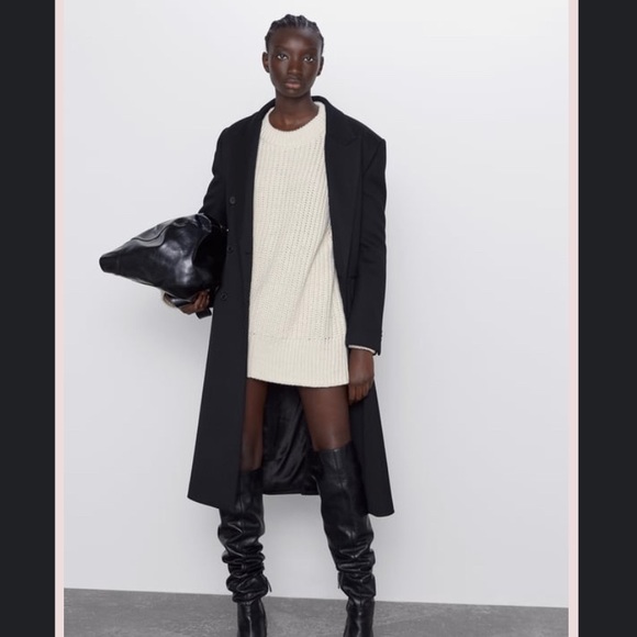 BNWOT Zara Oversized Purl Knit Sweater